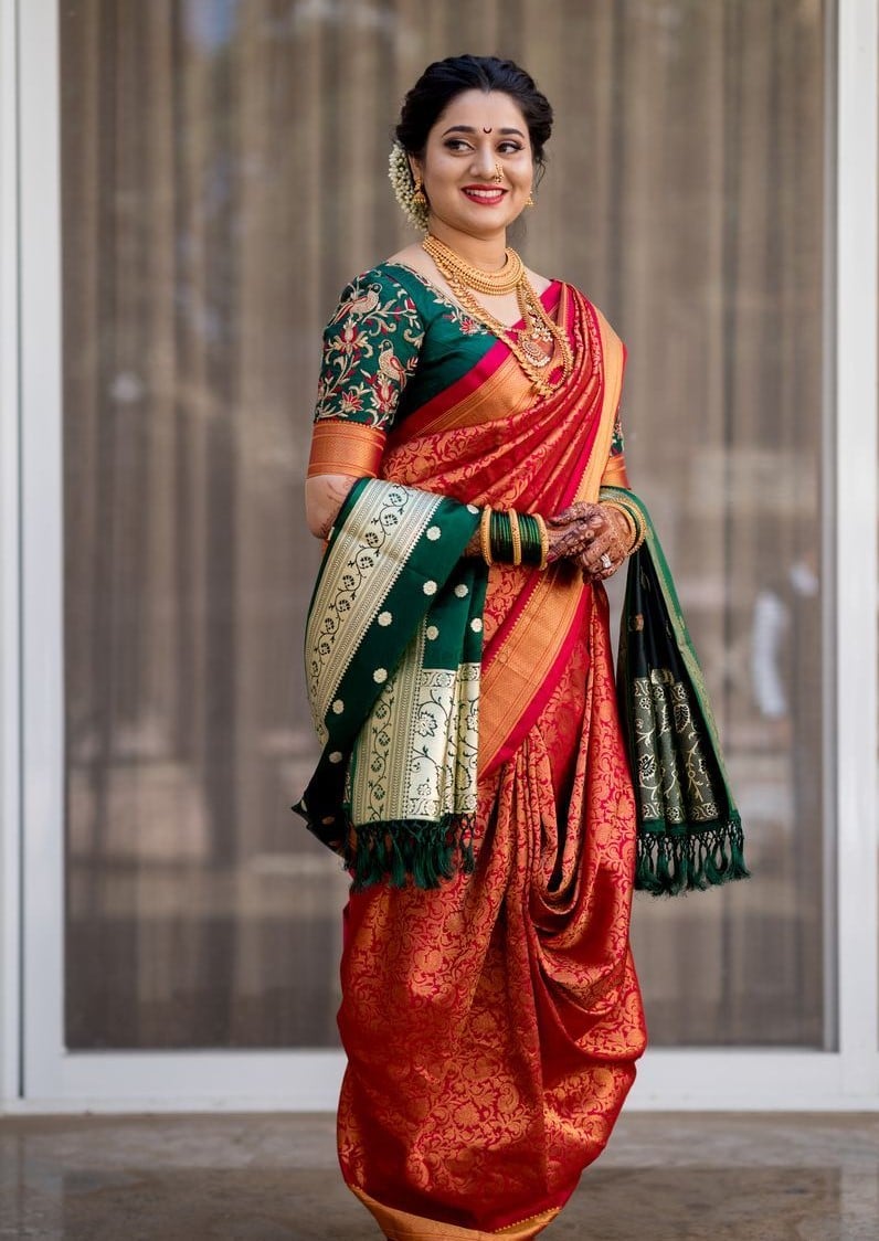 Marathi Style Dhoti Saree