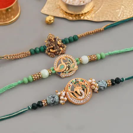 Divinity CZ And Pearl Rakhi Online
