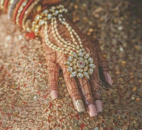 Three paired Polki Ring Bracelet