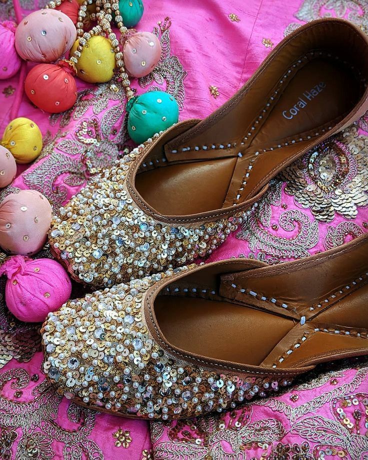 Sequin Bridal Jutti