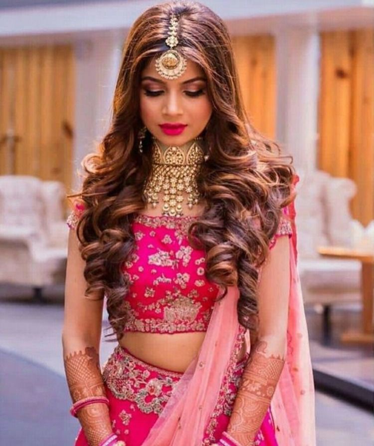 Bouffou Modern Hairstyle for Lehenga