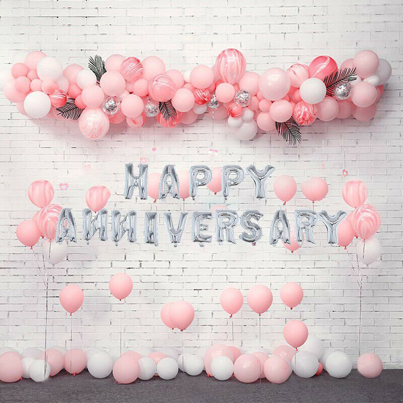 Pastel Theme 1st Wedding Anniversary Decoration Ideas at Home