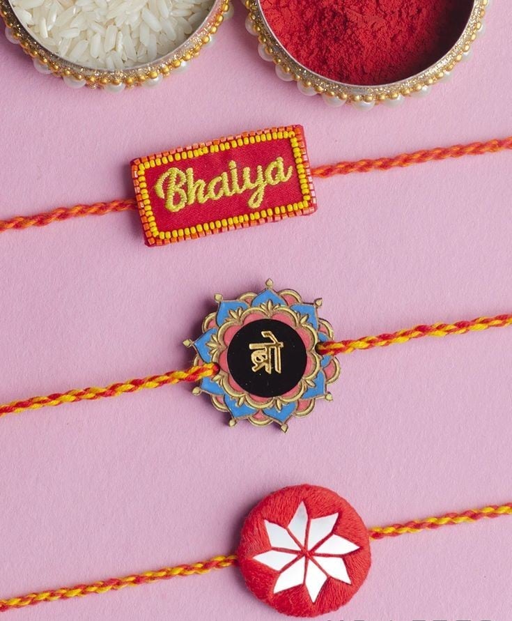 Bhaiya Embroidered Rakhi Making