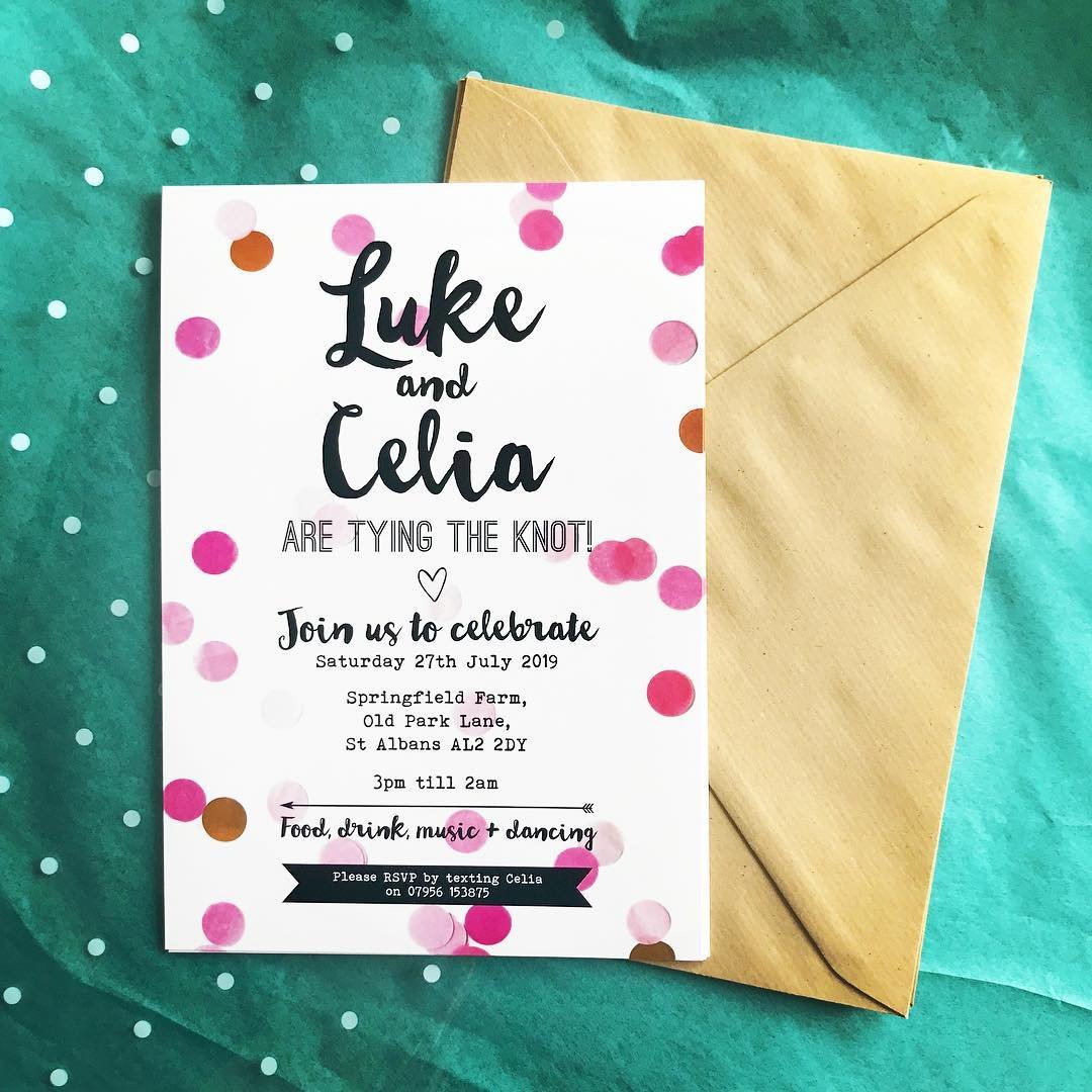 Confetti Wedding Invitations