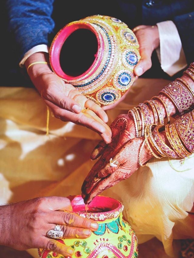 Glitterwork Wedding Kalash Decoration