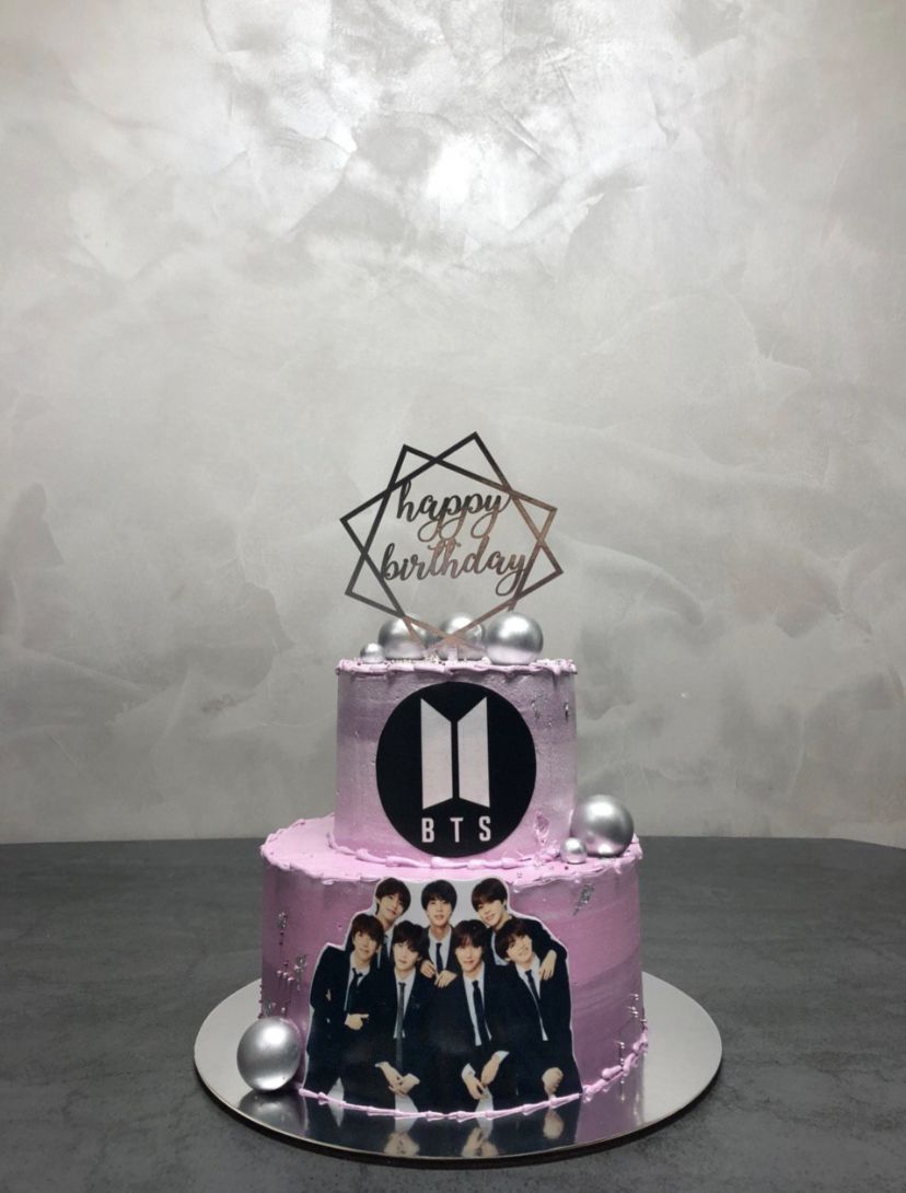 The Multi-tier BTS themed cake Idea