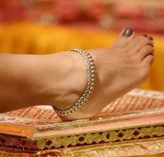 925 Silver Anklets for Brides