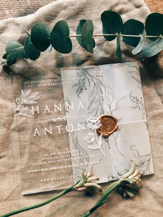The 'Transparent' Marriage Invitation Ideas
