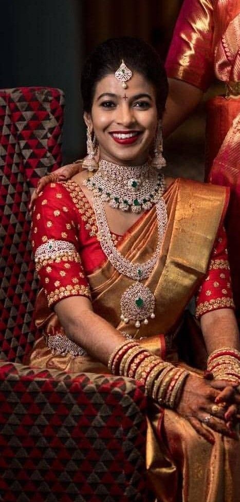 Long Necklace in American Diamond Jewellery Set