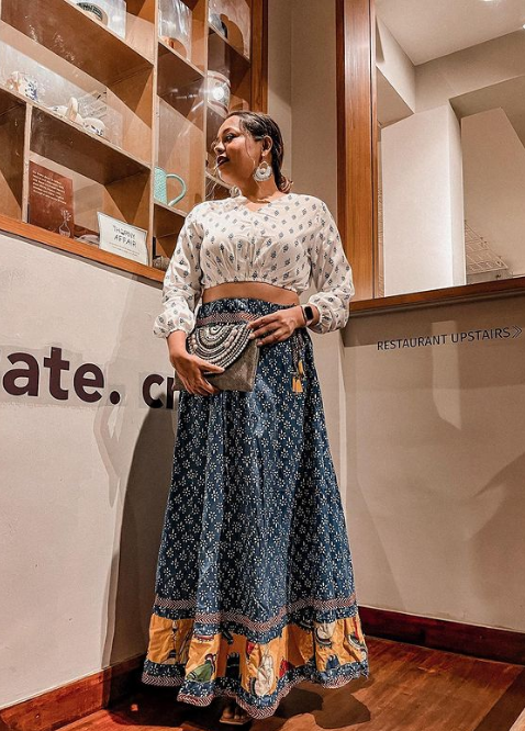 Zudio Sanskari Long Skirt Look