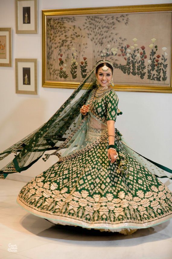 Neon Green Bridal Lehenga