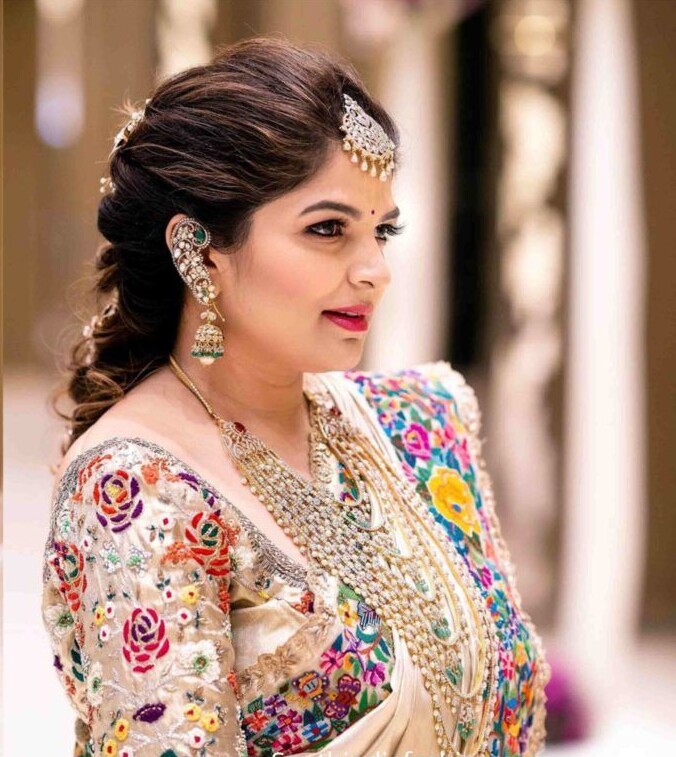 Floral Aari Work Blouse Designs