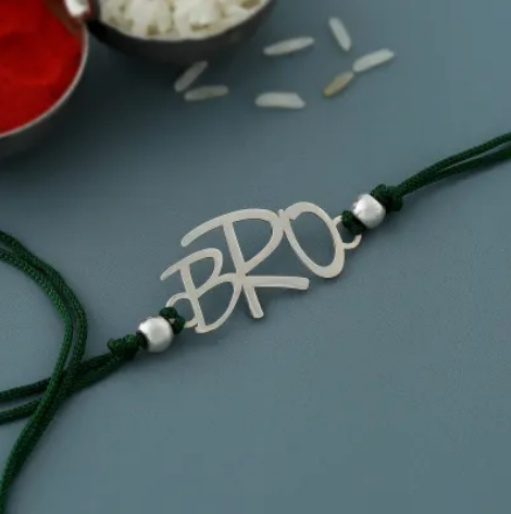 Bro 925 Sterling Hallmark Silver Rakhi