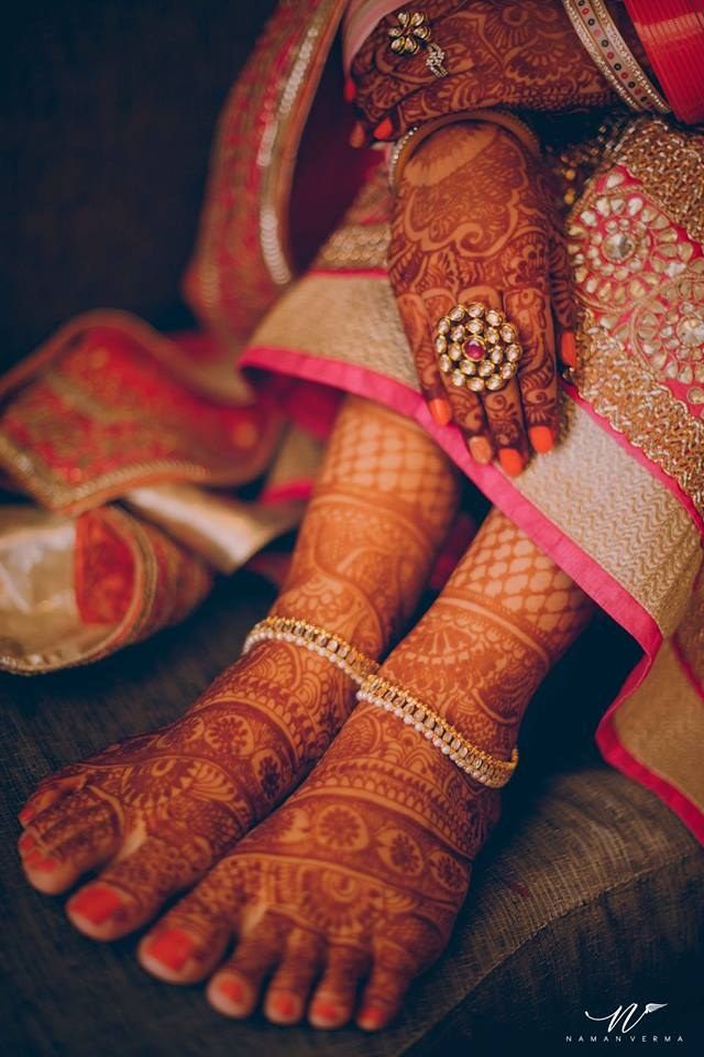Floral Feet Henna