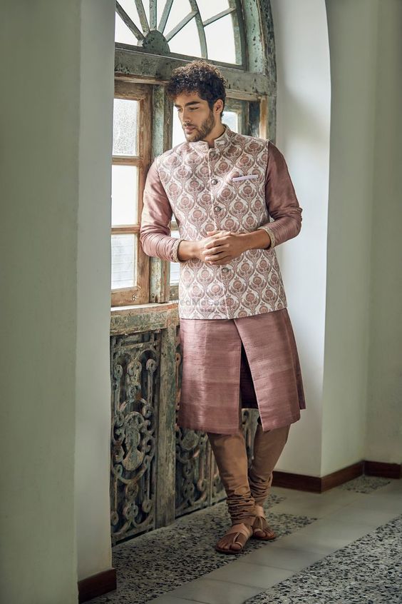 Indian Dress with Trousers and Nehru Jacket