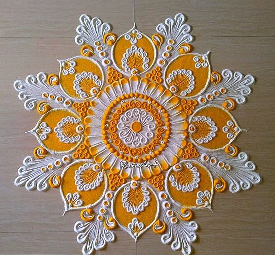 Vibrant Yellow Mandala Art Designs