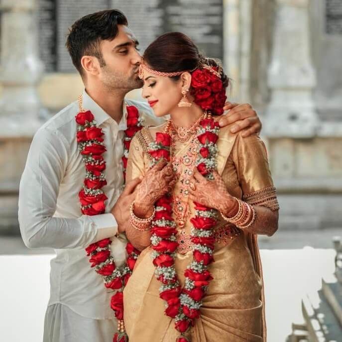 Red Rose Petal Garland