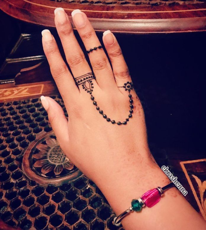 Hartalika Teej Simple Henna Mehndi Design