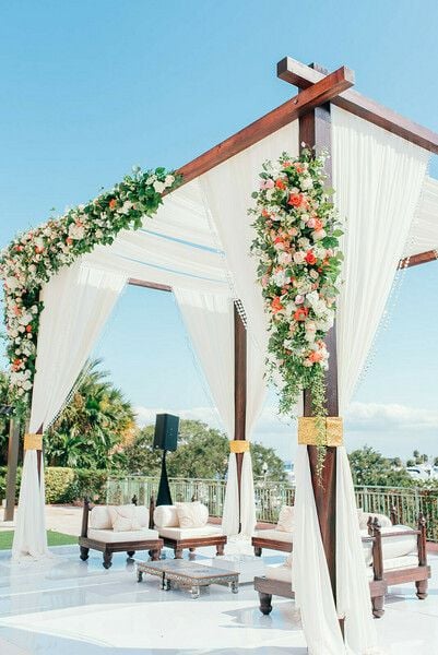 Floral Wedding Mandap Decoration