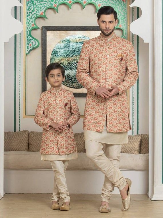 Father & Son Matching Sherwani for Boys