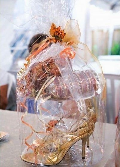 Footwear and Jewellery Wedding Tray Decoration