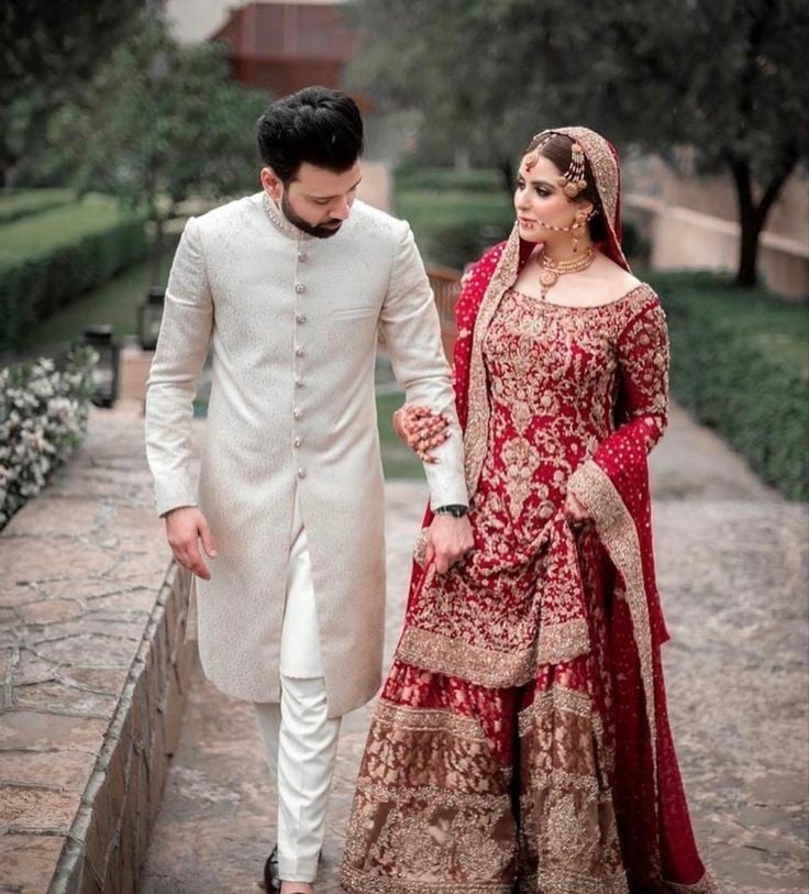 Afgani White Sherwani Suit