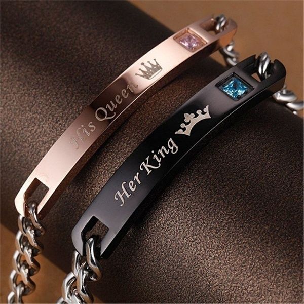 King & Queen Couple Bracelet