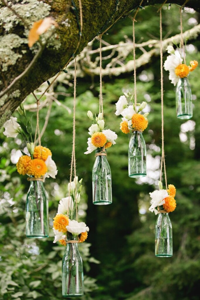 Vase Hangings for Wedding Hall Decoration with Flowers