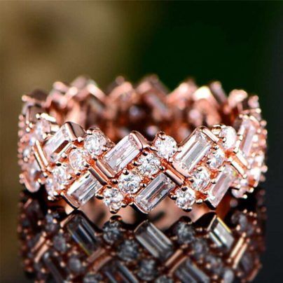 18ct Rose Gold Eternity Rings