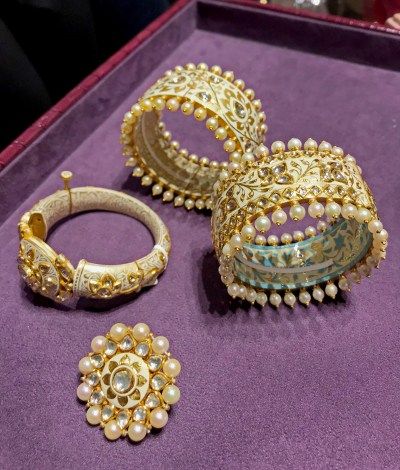 Polki Jewellery Bangle Set