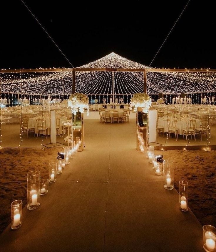 Outdoor Seashore Modern Wedding Stage Decoration
