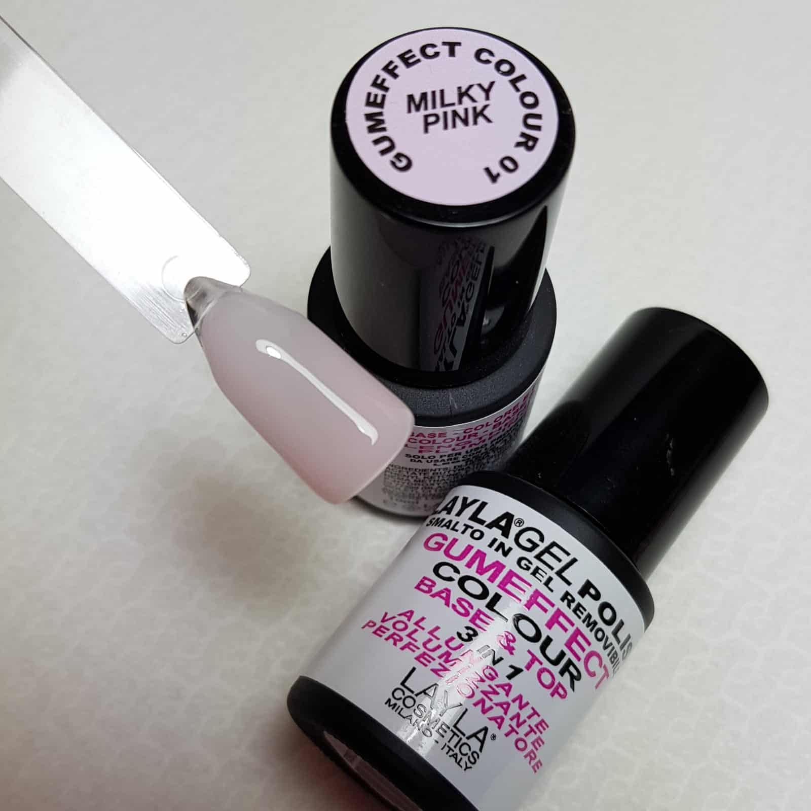 RUBBER BASE & COLOR MILKY PINK