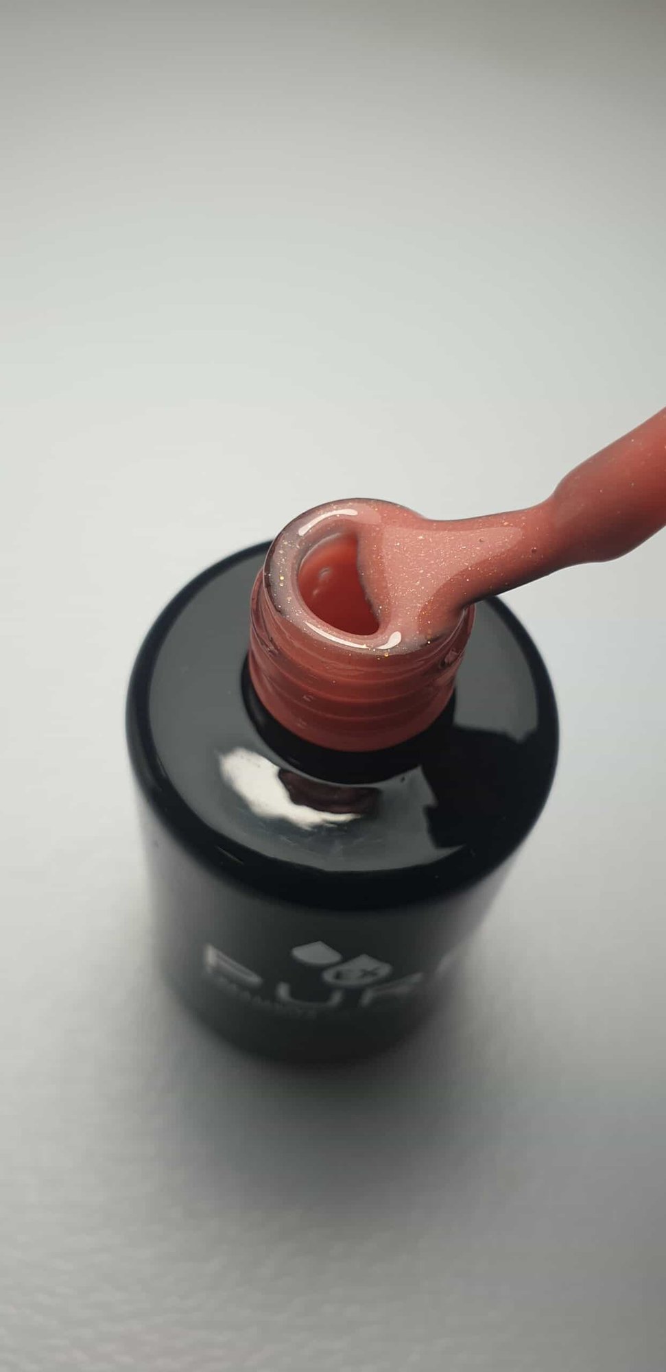 Base pink gliter - בסיס ג'ל בגוון ורוד שימר -Pure - Image 2