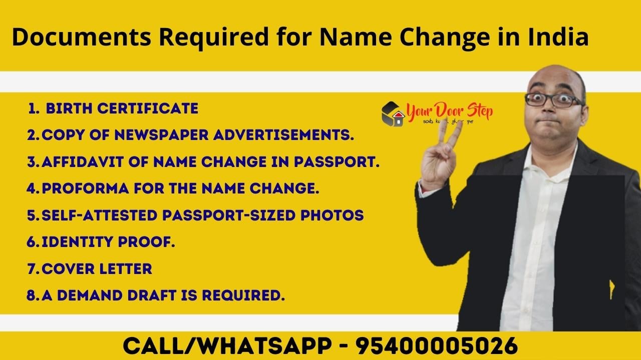 Documents Required For Name Change in India
