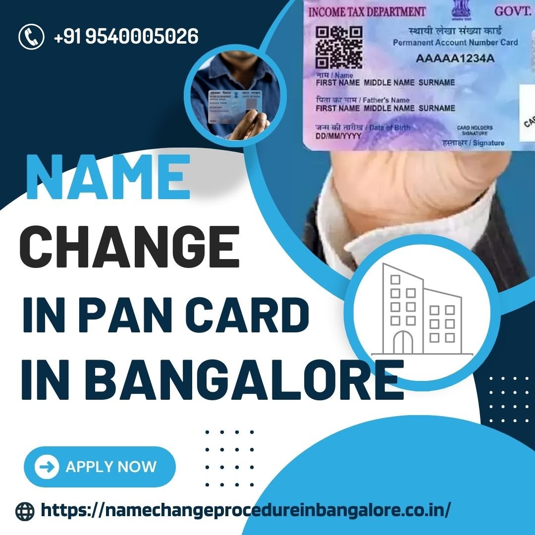 Name Change in Pan Card In Banglore