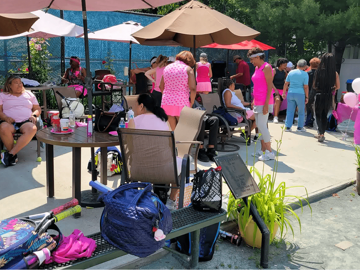 ladies doubles tennis social 1-min ladies outdoor tennis social har-tru nj