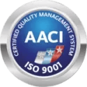 Logo akredytacji AACI i certyfikat ISO 9001 Klinik NewU.