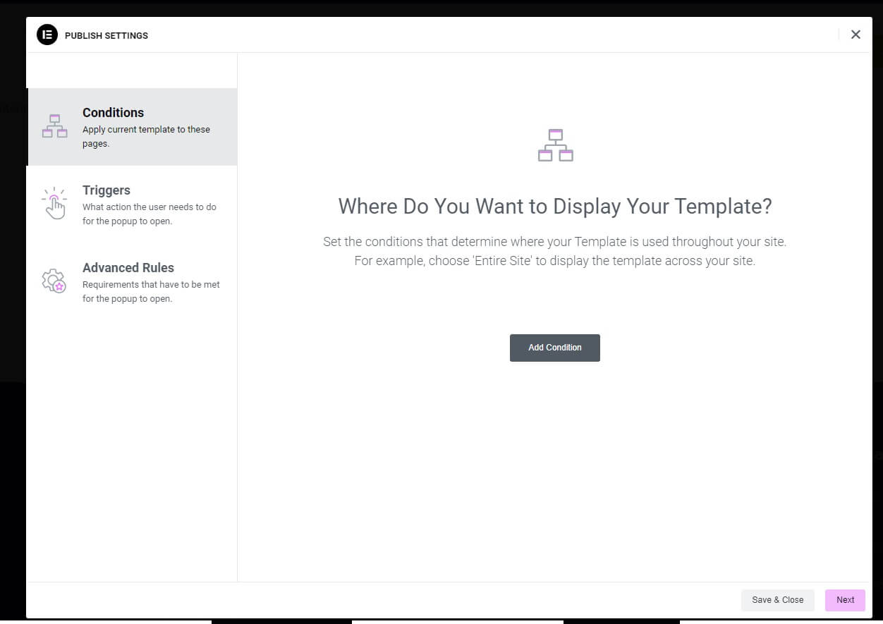 Huong dan tao popup bang elementor pro 4