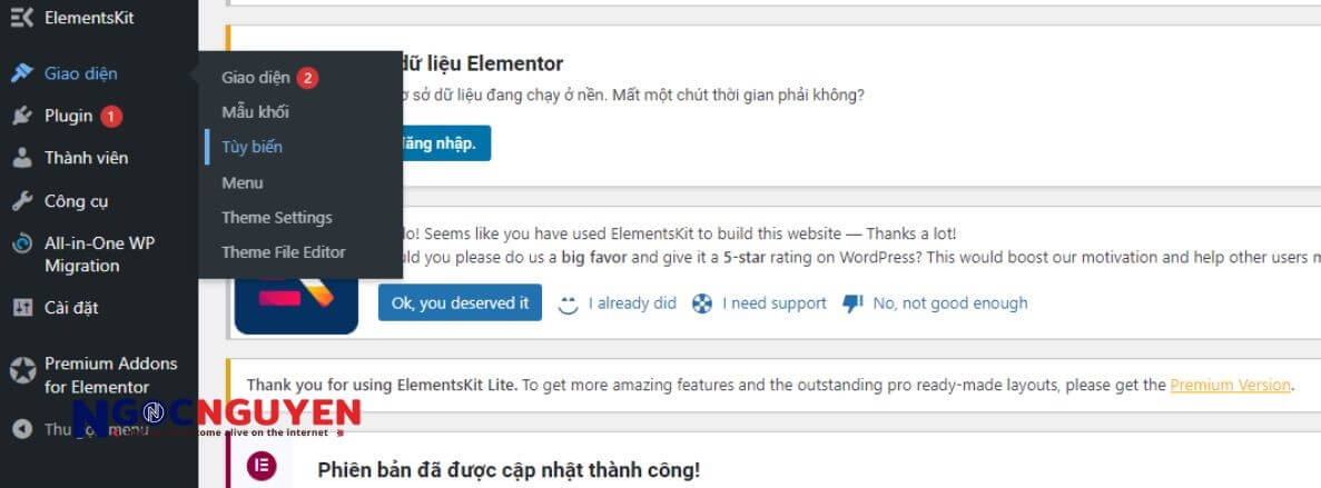 them marquee trong elementor