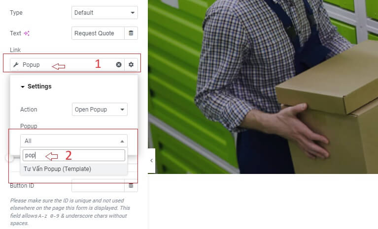 Huong dan tao popup bang elementor pro 6 1