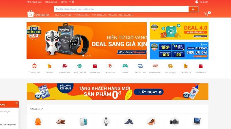Chia sẻ miễn phí Source theme Shopee dựng bằng Flatsome
