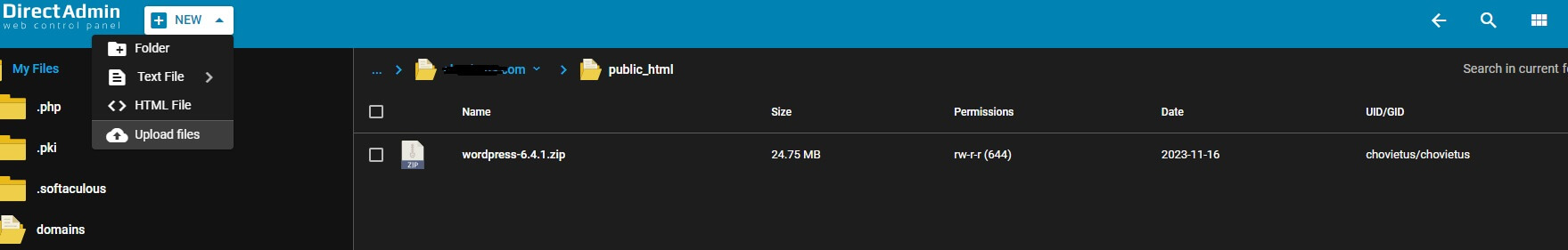 huong dan cai wordpress thu cong