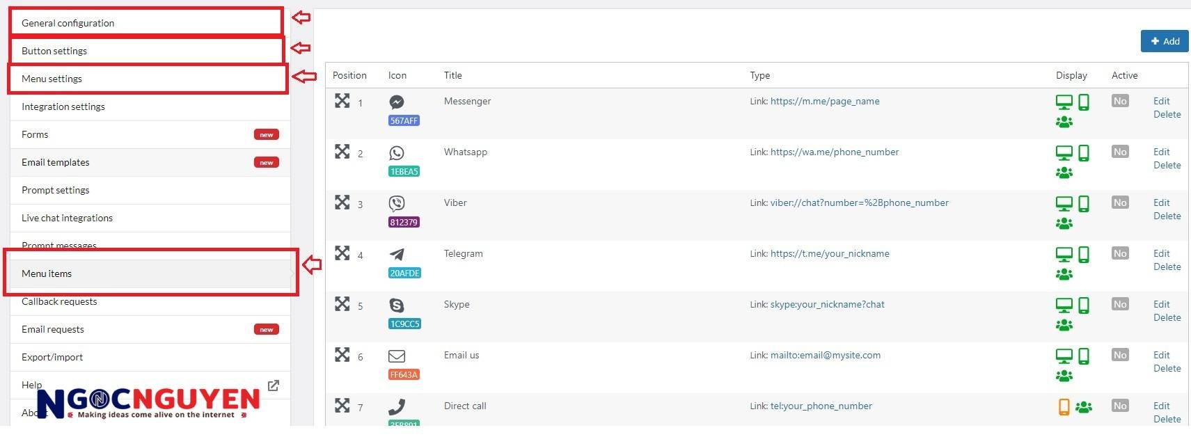 Menu 2 All in One Support Button