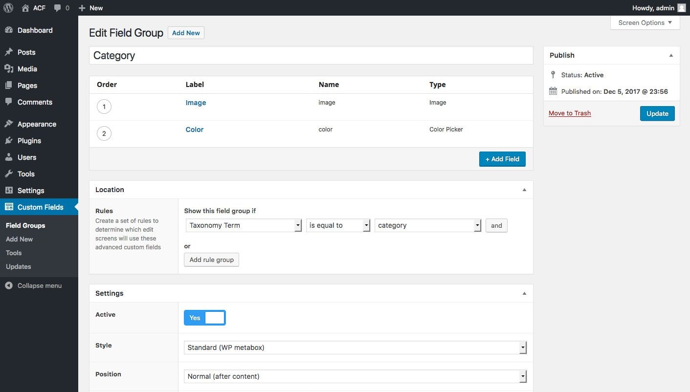 Advanced Custom Fields Pro - Trường tùy chỉnh nâng cao