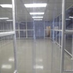 Strip curtain for softwall cleanroom