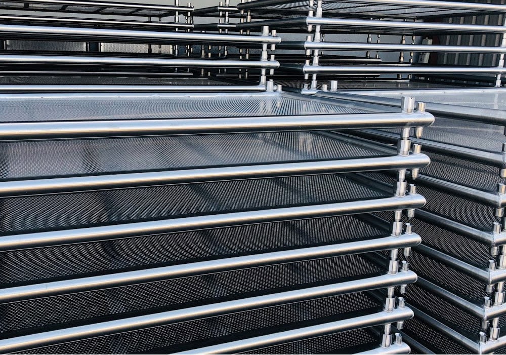 Stacked Pharmaceutical Product Trays Stacked Pharmaceutical Product Trays