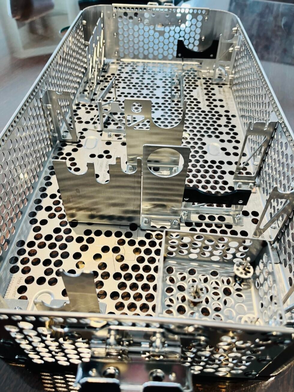Medical instrument sterilization wash basket