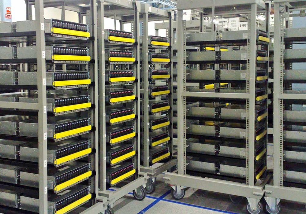 Server Rack Trolleys Fully Loaded Server Rack Trolleys Fully Loaded