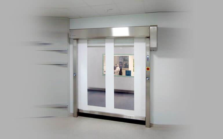 Nihva Automation’s Pharma Door solutions featuring flush-mounted panels and easy-to-clean surfaces, ideal for GMP-compliant pharmaceutical production areas