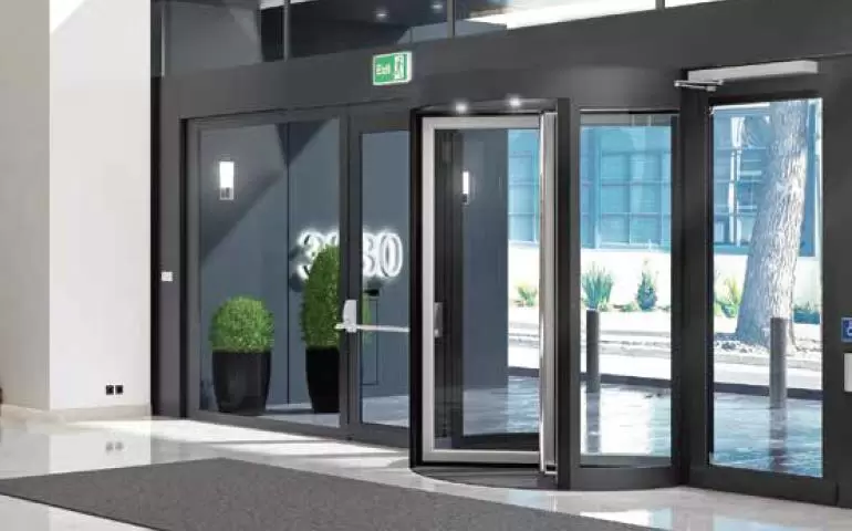 swing glass Doors